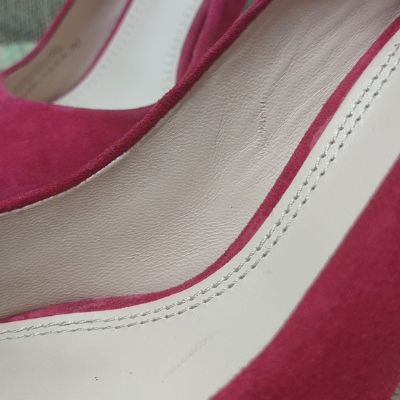 Tory Burch Red Suede Pointed-Toe Pump Classic High Heels Size 7M - Picture 14 of 14
